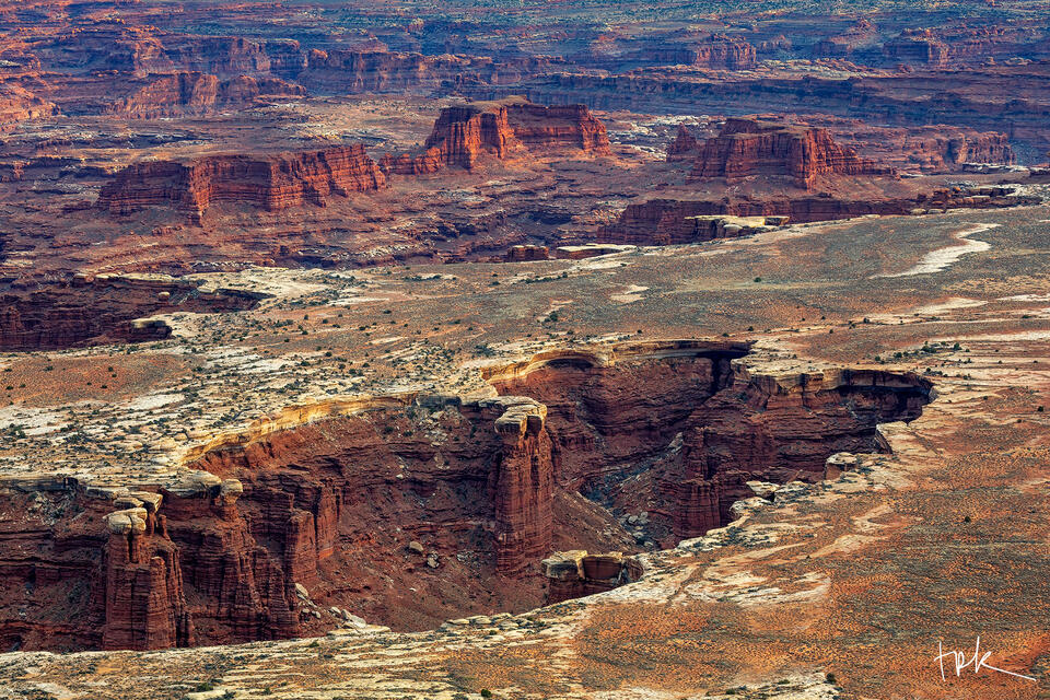 Limited edition print of eroded sandstone below Canyonlands National Park’s White Rim.